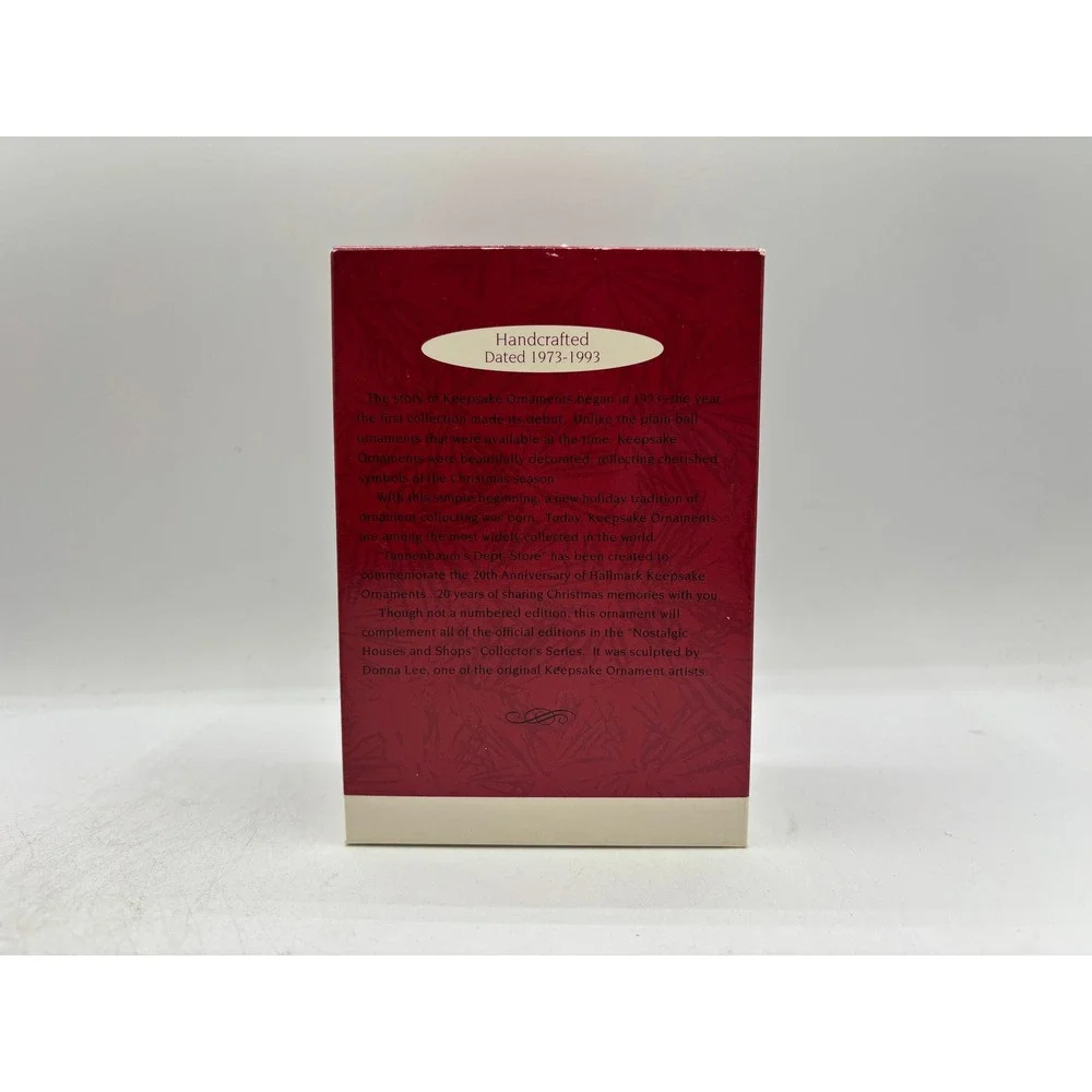 Hallmark Keepsake Ornament 1993 Tannenbaum Department Store Anniversary Edition